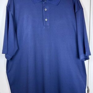 Bobby Jones Performance Polo Shirt Navy Blue Men’s Large Golf Activewear Office